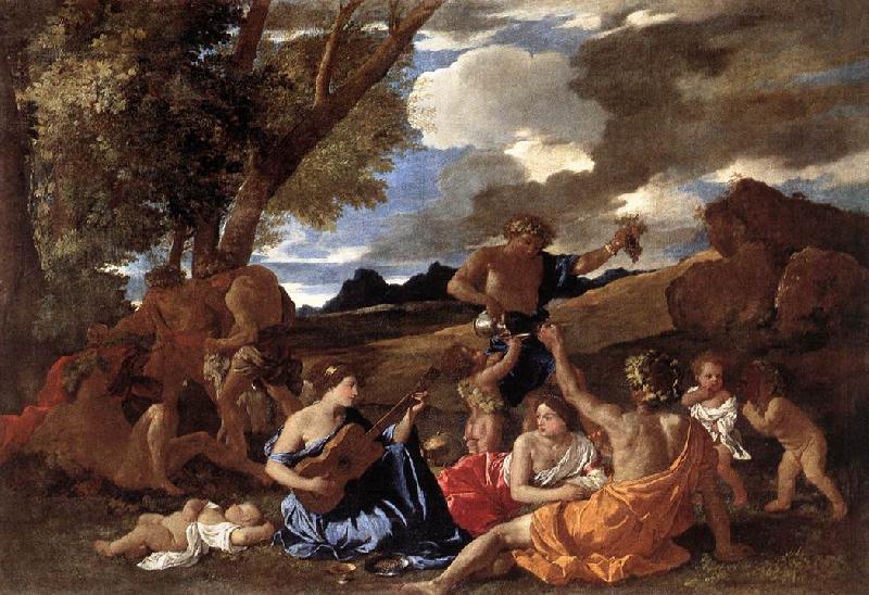 POUSSIN, Nicolas Bacchanal: the Andrians af China oil painting art